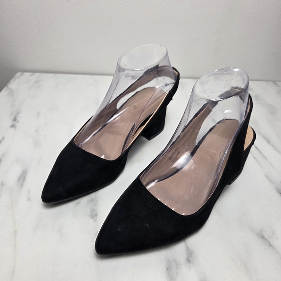 Dynamite Shoes - Dynamite Black Suede Women's Heels